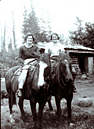 Eve & Joy Dickinson, in the Cariboo. I believe they were married when this picture was taken. (Lena Charlton)