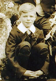 Eric Pickering at his eldest brother's wedding, 1912